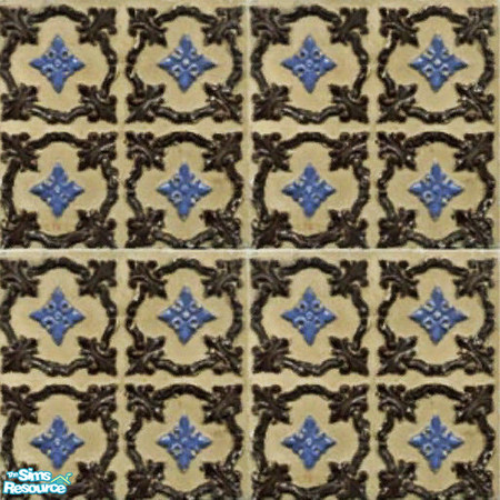 Sims 2 — Antique Tile 16 by jembaby04 — Old antique tiles to give your sims' homes that extra homey touch they deserve.
