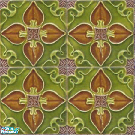 Sims 2 — Antique Tile 4 by jembaby04 — Old antique tiles to give your sims' homes that extra homey touch they deserve.