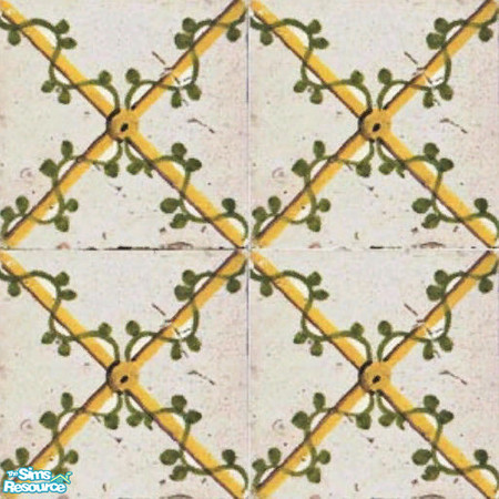 Sims 2 — Antique Tile 16 (2x2) by jembaby04 — Old antique tiles to give your sims' homes that extra homey touch they