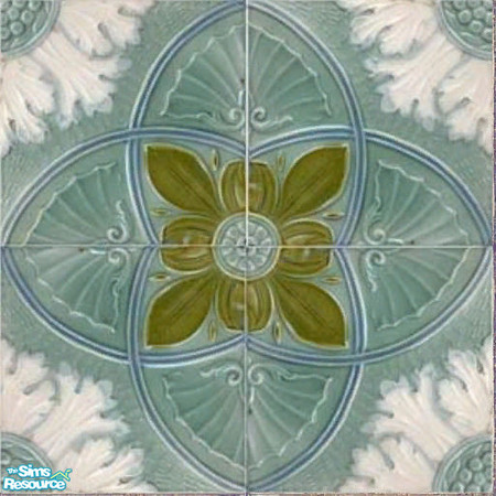 Sims 2 — Antique Tile 1 by jembaby04 — Old antique tiles to give your sims' homes that extra homey touch they deserve.