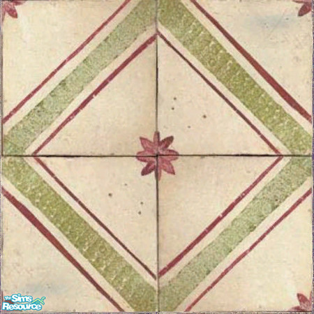 Sims 2 — Antique Tile 10 (2x2) by jembaby04 — Old antique tiles to give your sims' homes that extra homey touch they