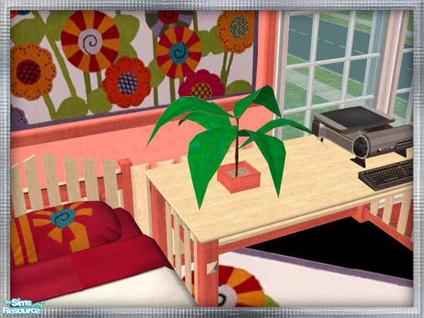 Sims 2 — WaG Hometown Bedroom - Plant by SpringwolfDecor — Delightful Picket Fence furniture for your little Sim girls!!
