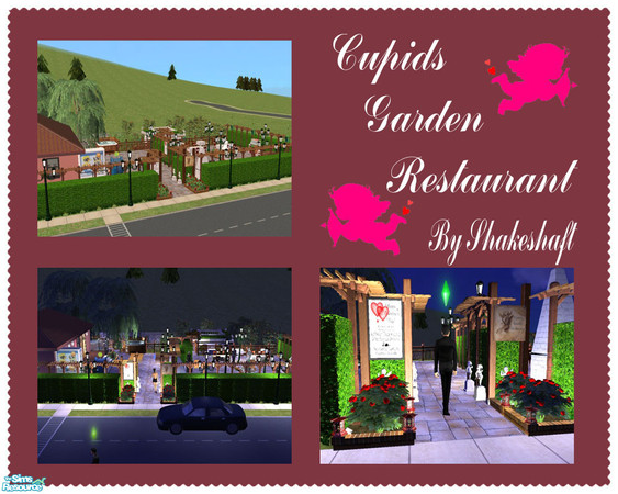 Sims 2 — Cupids Garden Restaurant by Shakeshaft — This is a romantic little restaurant, ideal for hot dates especially on