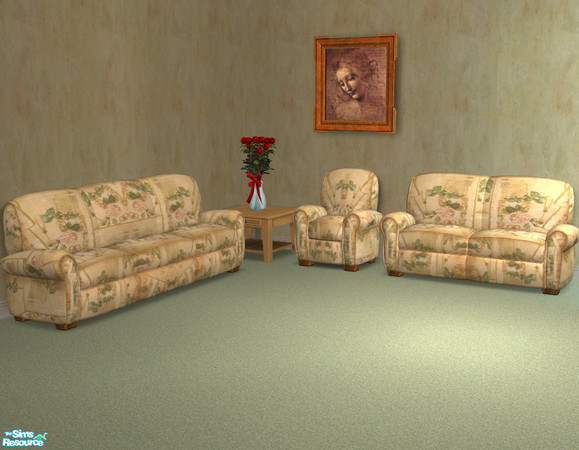 Sims 2 — Candle Light Sofa Loveseat Chair by DOT — Candle Light Sofa Loveseat Chair. Sims 2 by DOT of The Sims Resource.
