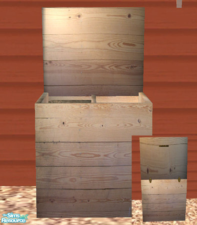 Sims 2 — Barnset Grainbin  by Paleoanth — Your horses need grain! Go feed them. 