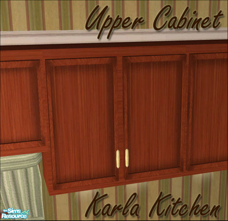 Sims 2 — Karla Kitchen Set - Upper Cabinet  by sim_man123 — Regular sized Upper Cabinet mesh from my Karla Kitchen Set.