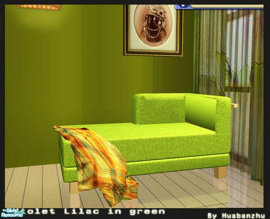 Sims 2 — Violet Lilac In Green - sofa-B by huabanzhu — 