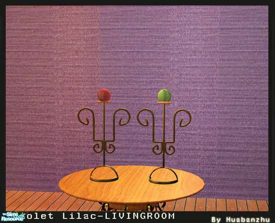 Sims 2 — Violet Lilac -- livingroom - candlestick by huabanzhu — 