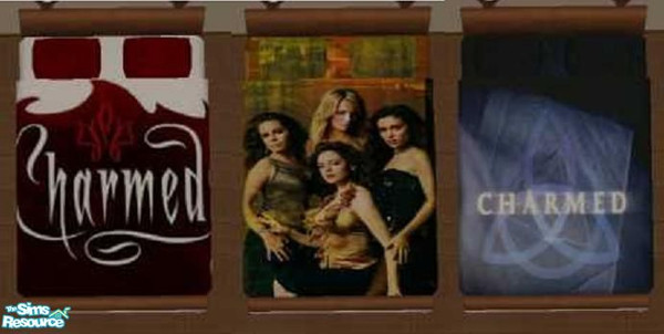 Sims 2 — Charmed Bedset by Elisa_G — This is a set of 3, so far, of Charmed (the TV-series) as bedding.