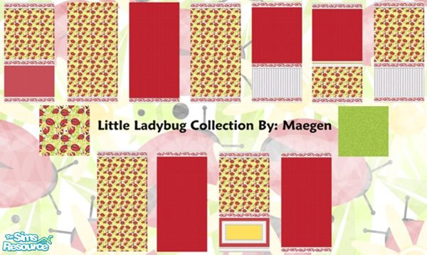 Sims 2 — Little Ladybug Collection by Maegen — Looking for something special for your little one? Decorate you little