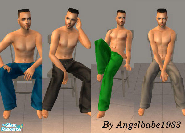 Sims 2 — Lawrence Set by Angelbabe1983 — Here are 4 outfits for your Male Adult Sims. 4 Pyjama bottoms with the Nike