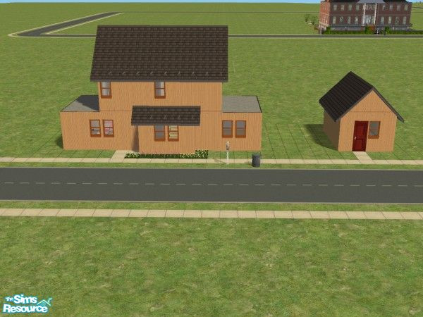 Sims 2 — Starting Out by gil_shalos — A small 1 bedroom property with room to add a 2nd bedroom on the first floor. The