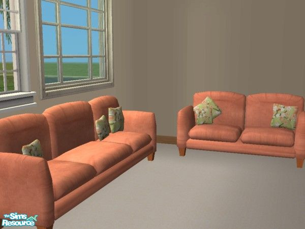 Sims 2 — Ambrosia Livingroom Loveseat by Audrey_May — This livingroom set includes recolors of sim_man123\'s Hillcrest