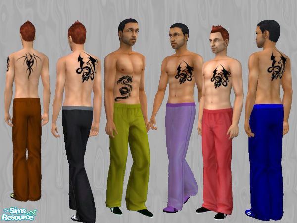 Sims 2 — gym_tattooSet by omeninos — 