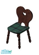 Sims 1 — Green Christmas Livingroom Chair by STP Carly — Part of the Green Christmas Living Room