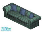 Sims 1 — Green Christmas Livingroom Sofa by STP Carly — Part of the Green Christmas Living Room