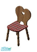 Sims 1 — Plaid Christmas Chair by STP Carly — Part of the Plaid Christmas Living Room