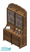 Sims 1 — Plaid Christmas Bookcase by STP Carly — Part of the Plaid Christmas Living Room