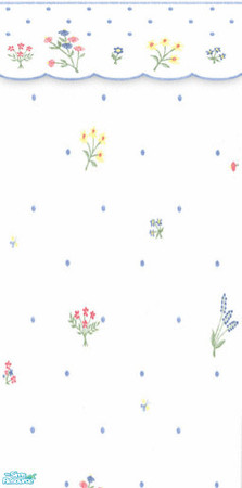 Sims 2 — Florac by STP Carly — A touch of the outdoors with some fun floral printed wallpapers.