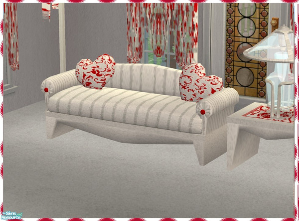 Sims 2 — Lover's Suite in White - Loveseat by Dgandy — Recolor of my Lover's Suite in white plus a white fireplace.