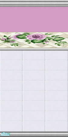 Sims 2 — Resturant Restroom 20 by Lorah — Resturant Restrooms Revived; White tile, paint in sienna- orange, cadet blue,