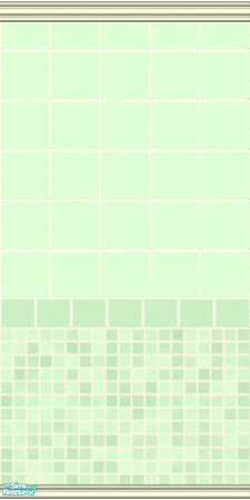 Sims 2 — nm Mint Tile Wall by Henwen — ~TSRAA~
