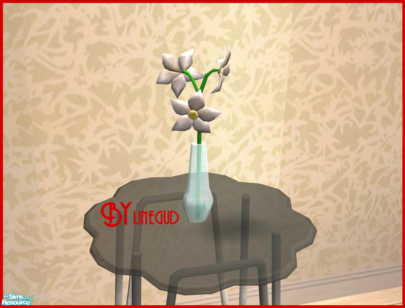 Sims 2 — Oval overall red - flower MESH by linegud — A new FLower MESH to go with the Oval overall sed set... **TSRAA**
