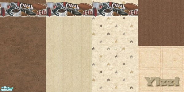 Sims 2 — GO TEAM! by Yizzi — Sports set. 3 walls and 2 floors.