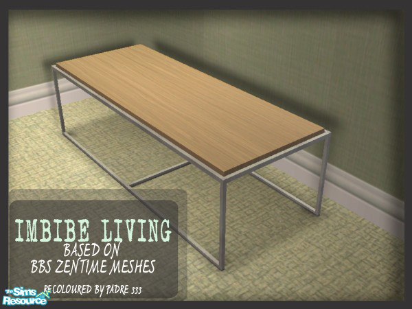 Sims 2 — Imbibe Livingroom Set Coffee Table by Padre — Soak up the serenity, drink in the stillness, unwind in the Imbibe