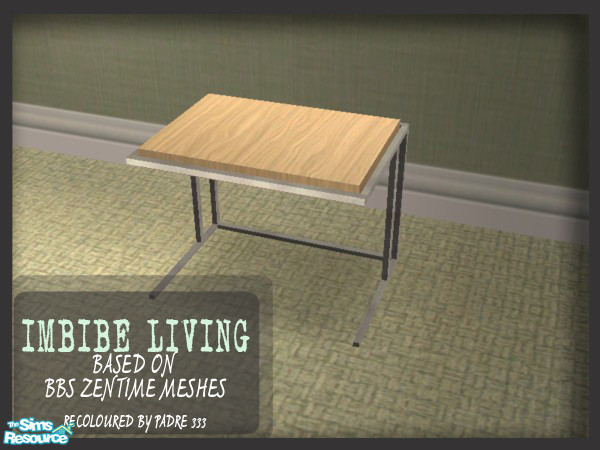 Sims 2 — Imbibe Livingroom Set End Table by Padre — Soak up the serenity, drink in the stillness, unwind in the Imbibe