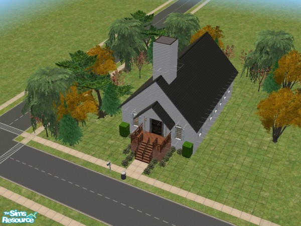 Sims 2 — Pleasantview Church by matthew_barger — This quaint church adds the final touch to any sim neighbourhood. Wheter