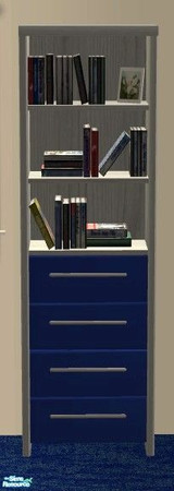 Sims 2 — TC 109 Bedroom - Bookcase by Riverwillows — Nice bedroom featuring textures by mom_of2boyz for Texture Challenge