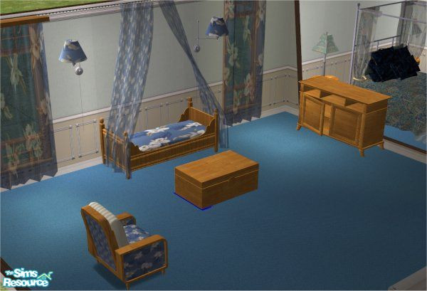 Sims 2 — Midlands TC 107 Misty Morning Bedroom Set by midland_04 — Nice Small Bedroom or if you like daybeds in your