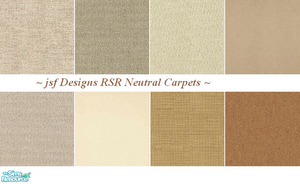Sims 2 — jsf Designs RSRNeutralsFloors by jsf — Carpeting made to match jsfRopeSwagNeutrals wallpapers in shades of