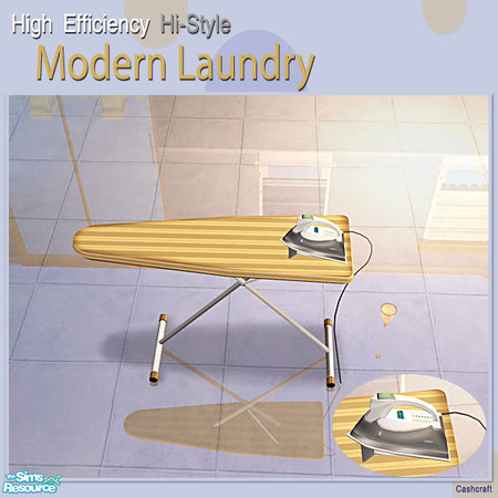 Sims 2 — Modern Laundry Extras - Ironing Board Recol by Cashcraft — Now that you\'ve installed a \"Hi-Efficiency