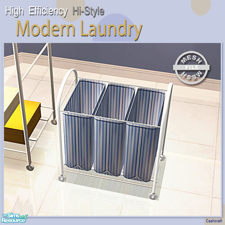 Sims 2 — Modern Laundry Extras - Laundry Sorter Mesh by Cashcraft — Now that you\'ve installed a \"Hi-Efficiency