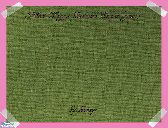 Sims 2 — TC56 Maggie Bedroom Set -  Carpet (green) by luvmy7 — A very nice green carpet to match my TC 56 Maggie Bedroom