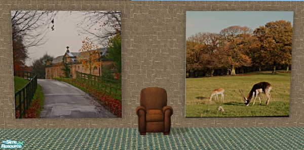 Sims 2 — Murals-Leeds by elainearora — These are two large murals I've made from photos I took while in Leeds, England on