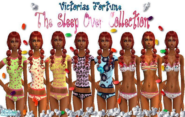 Sims 2 — VF The Sleep Over Collection 1 by fortunecookie1 — Are your sims planning a sleep over? Then make sure they have