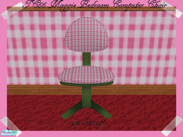Sims 2 — TC56 Maggie Bedroom Set -  Computer Chair by luvmy7 — A very nice chair recolored to match my TC56 Maggie