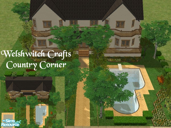 Sims 2 — Country Corner Home by WelshWitch — Created for my daughter this 4 bed home in the heart of the the country.