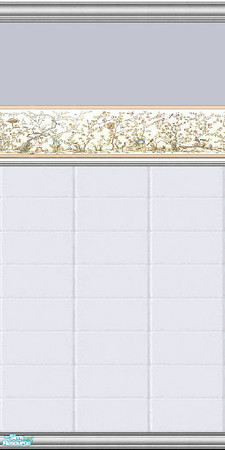 Sims 2 — Resturant Restroom 9 by Lorah — Resturant Restrooms Requested; White tile, paint in soft blue, vivid blue,