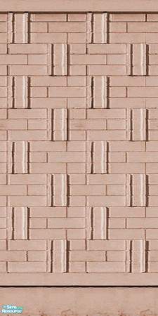 Sims 2 — Peru Brick by Shalea — Brick wall in peruvian color.