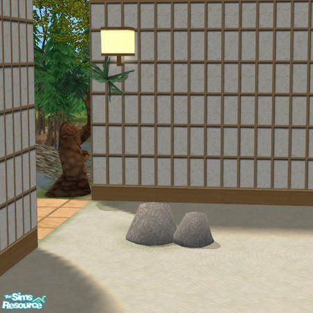 Sims 2 — You Rock Two MESH by DOT — You Rock Two MESH *THIS IS THE BASE MESH* Rock Garden. Nothing says your Sim is deep