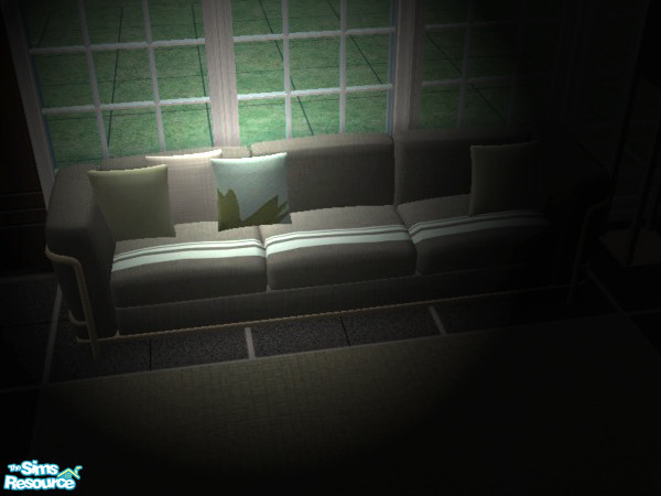 Sims 2 — Bruce Cushion in white by Padre — This one is for the batchelor Sims. Strong dark greys, dark grey-greens with