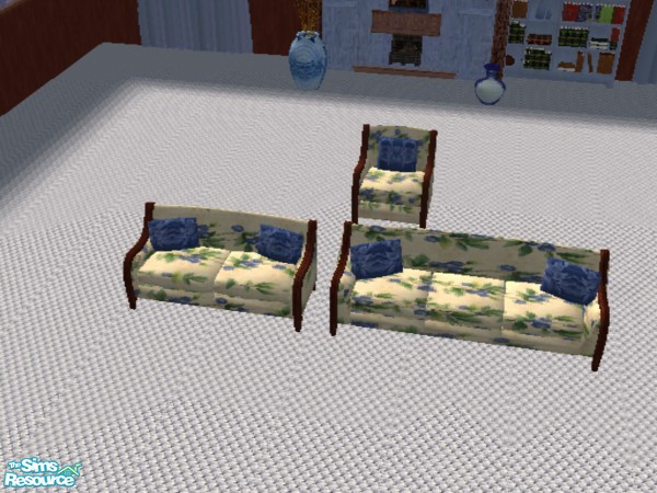 Sims 2 — Bllue Berry Living Room - sofa,chair,lov by ead425 — 