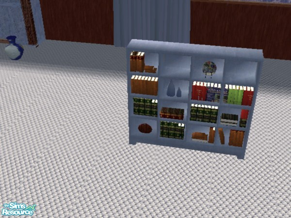 Sims 2 — Blue Berry Living Room - bookcase by ead425 — 