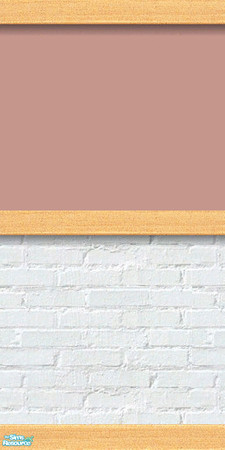 Sims 2 — D2DWBLW Red 01 by D2Diamond — White brick base, with light wood trim. Colors matches Duraluminum sets. Part of