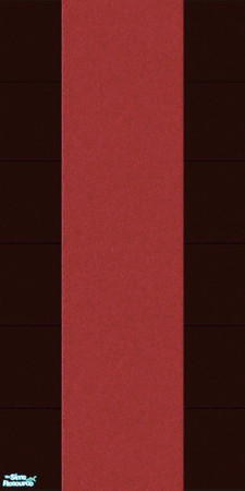 Sims 2 — Modern Living Bedroom Wall 1 by Shakeshaft — Red and Black Striped Panelling, part of the Modern Living Bedroom