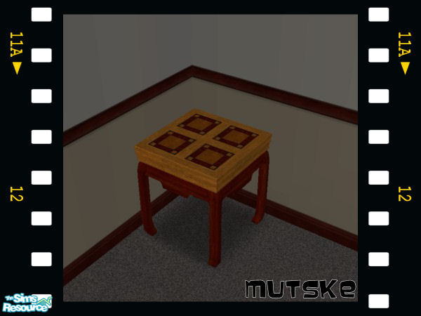 Sims 2 — Chabadii endtable - 09 Recolor by Mutske — Chabadii endtable. Matches the coffeetables from Maxis.